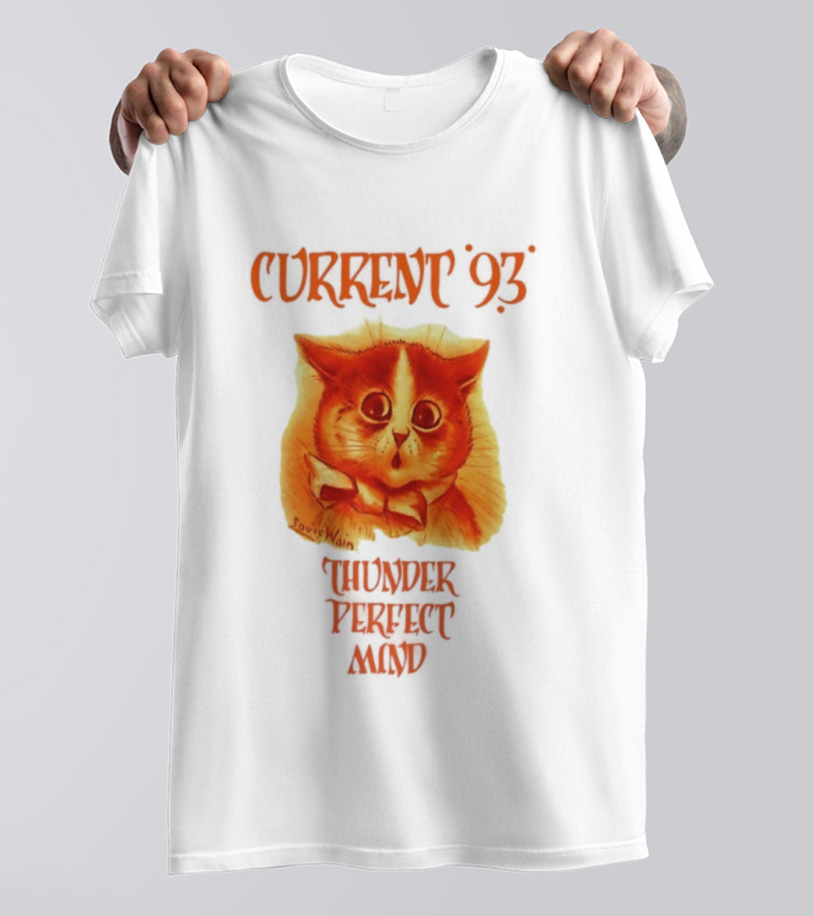Current 93 Louis Wain Cat Thunder Perfect Mind Retro Style T-Shirt