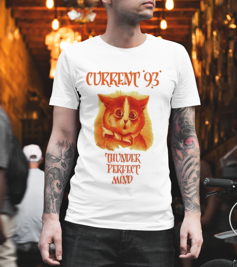 Current 93 Louis Wain Cat Thunder Perfect Mind Retro Style T-Shirt