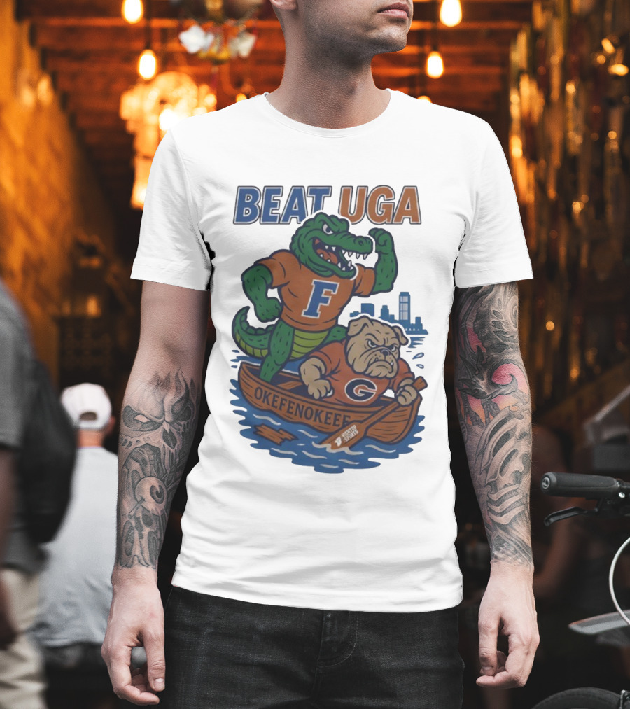 Beat UGA Florida Gators Vs Georgia Bulldogs Okefenokee Rivalry T-Shirt