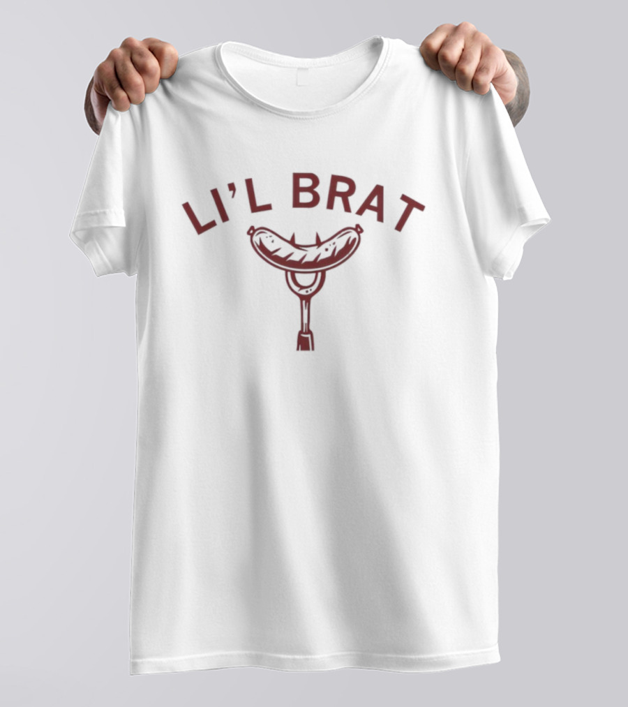 LI'L BRAT Hotdog Bib Retro Style T-Shirt