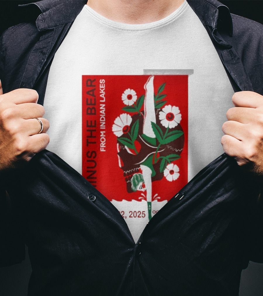 Minus The Bear From Indian Lakes Nov 21 22 2025 Ogden Theatre Denver CO T-Shirt