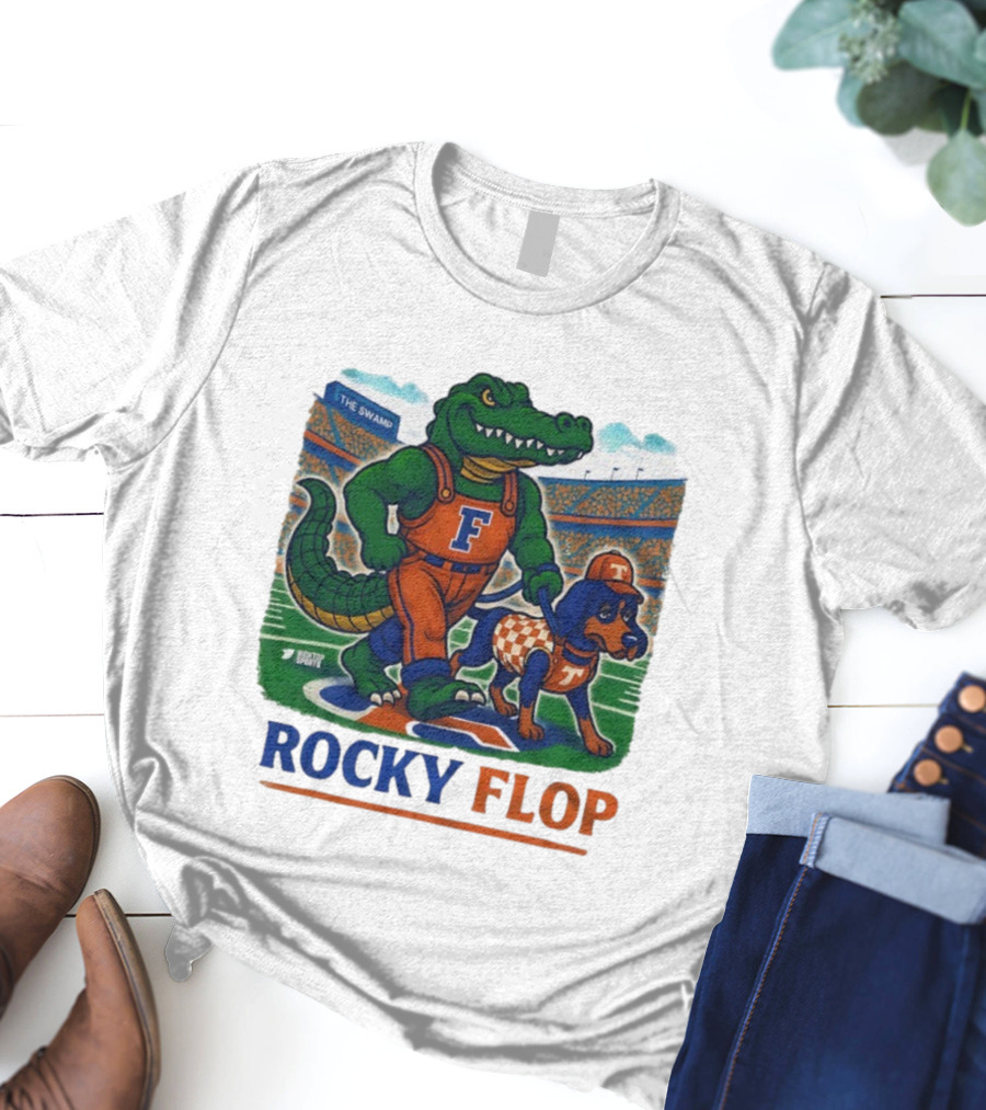 Rocky Flop Florida Gators Vs Tennessee Volunteers The Swamp Bigtop Sports T-Shirt