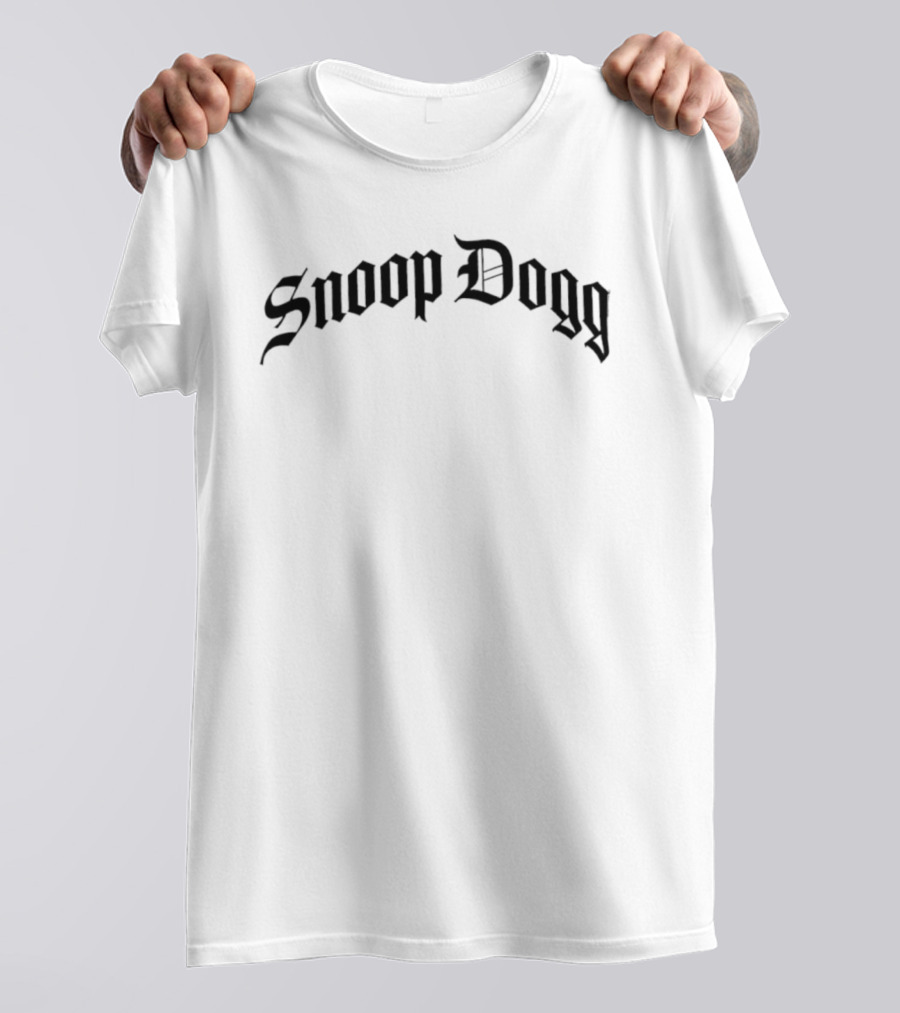 Snoop Dogg Long Beach California Blackletter Style T-Shirt