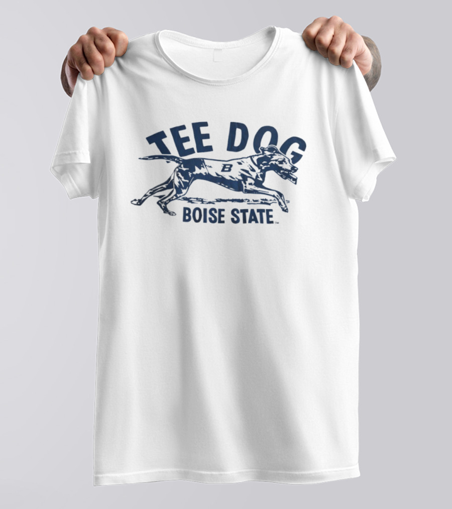 Boise State Dog University Mascot Running Design T-Shirt