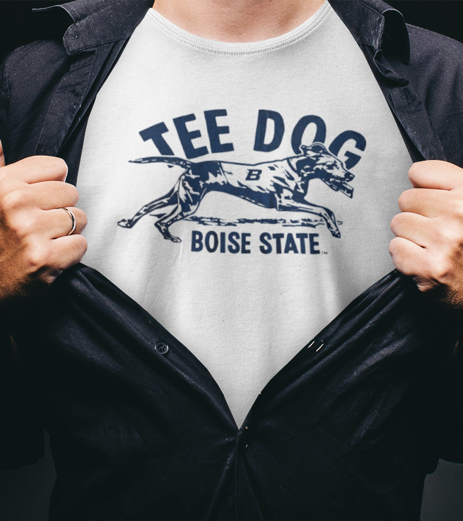 Boise State Dog University Mascot Running Design T-Shirt