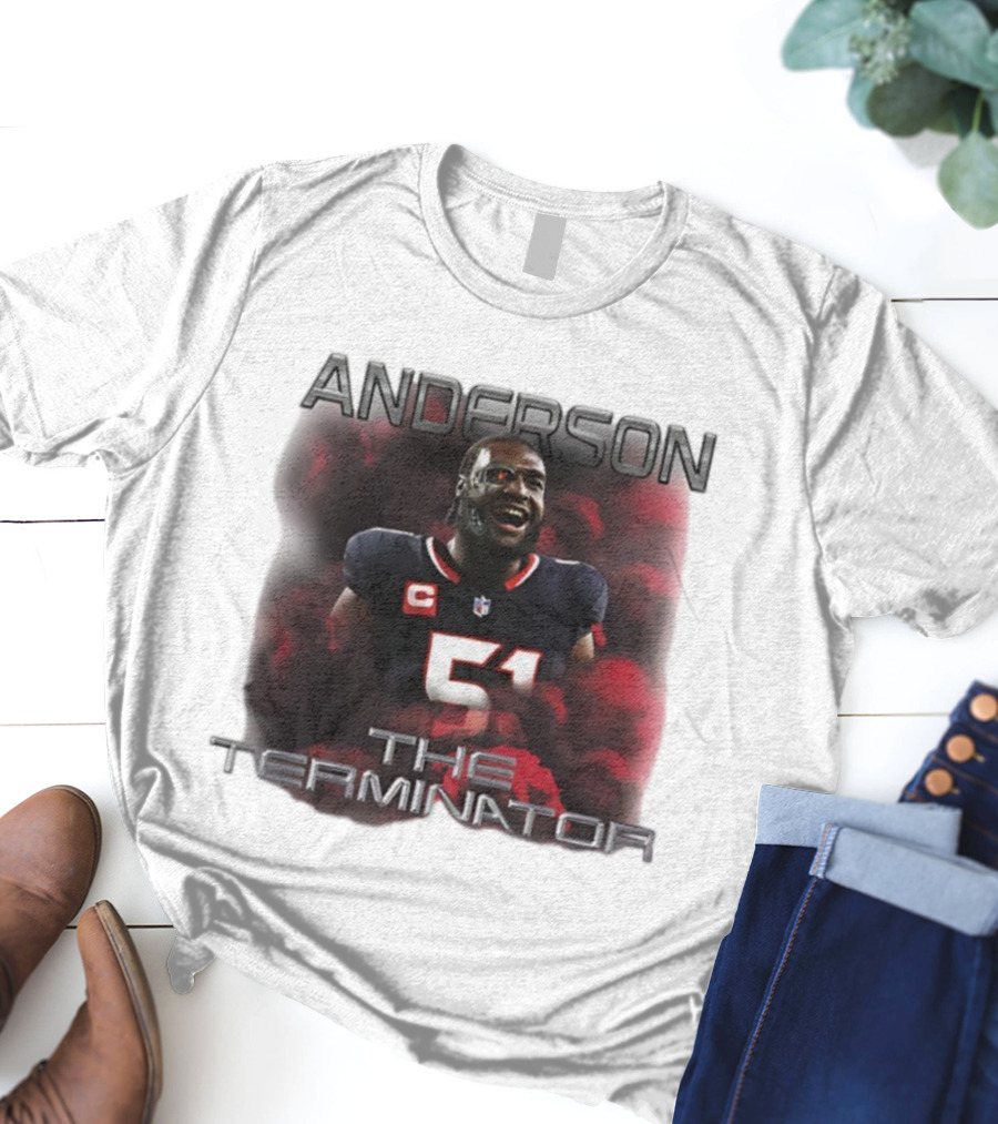 ANDERSON 51 THE TERMINATOR NFL FOOTBALL T-Shirt