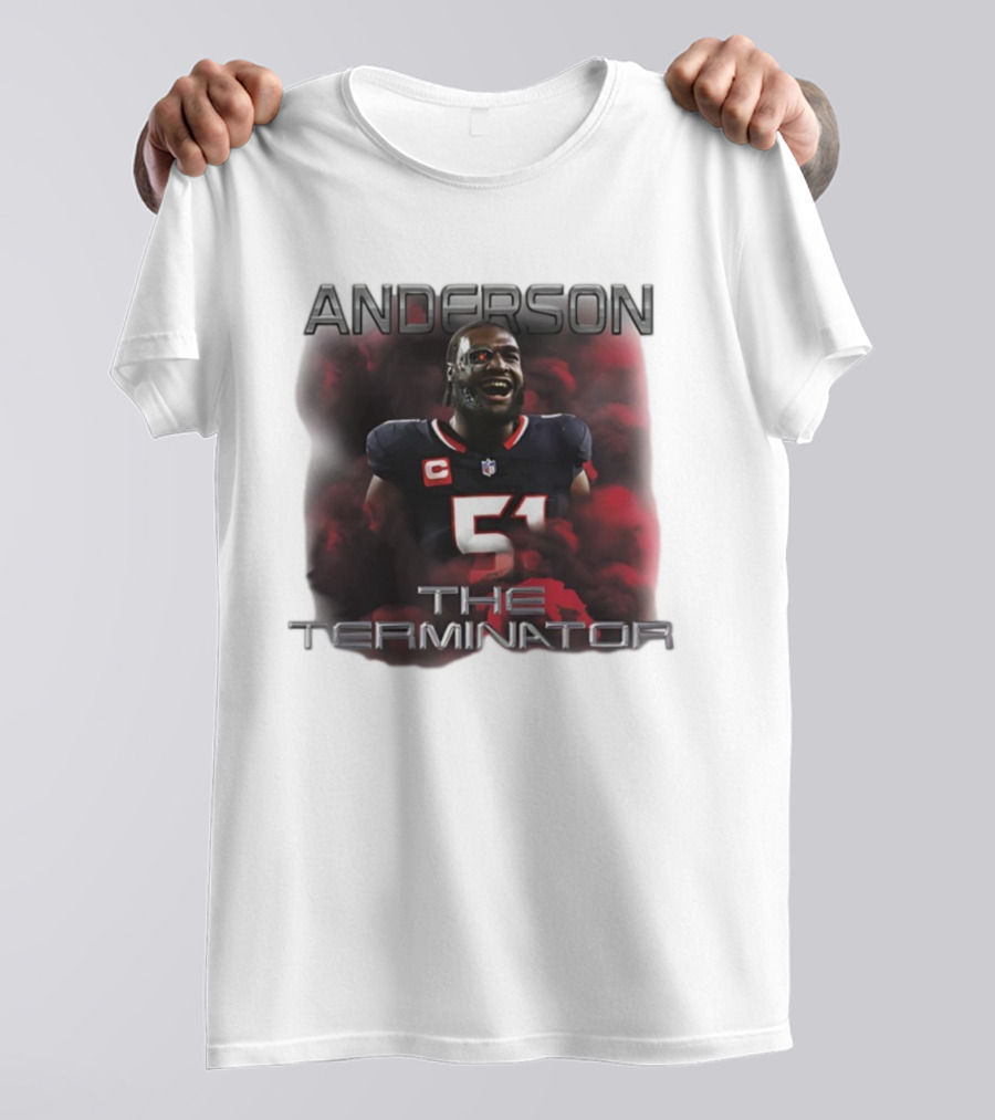 ANDERSON 51 THE TERMINATOR NFL FOOTBALL T-Shirt