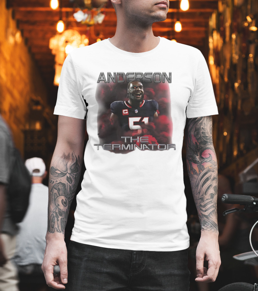 ANDERSON 51 THE TERMINATOR NFL FOOTBALL T-Shirt