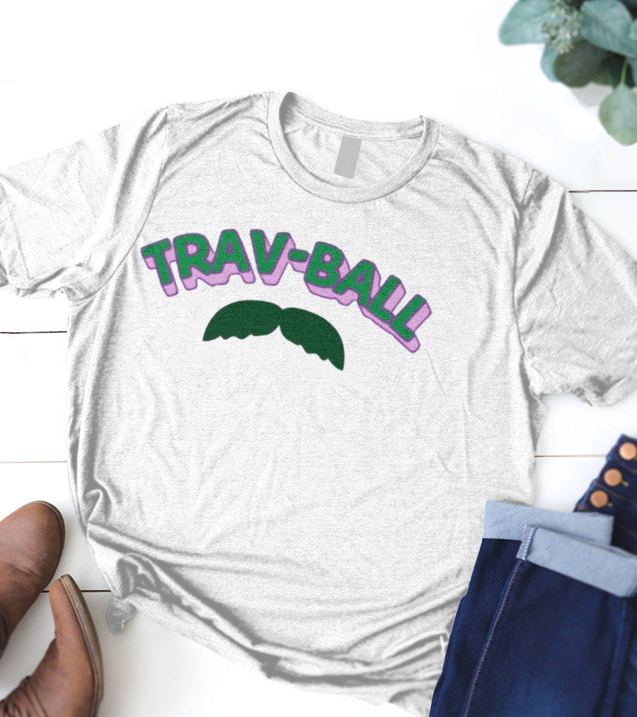 Trav-Ball Moustache T-Shirt