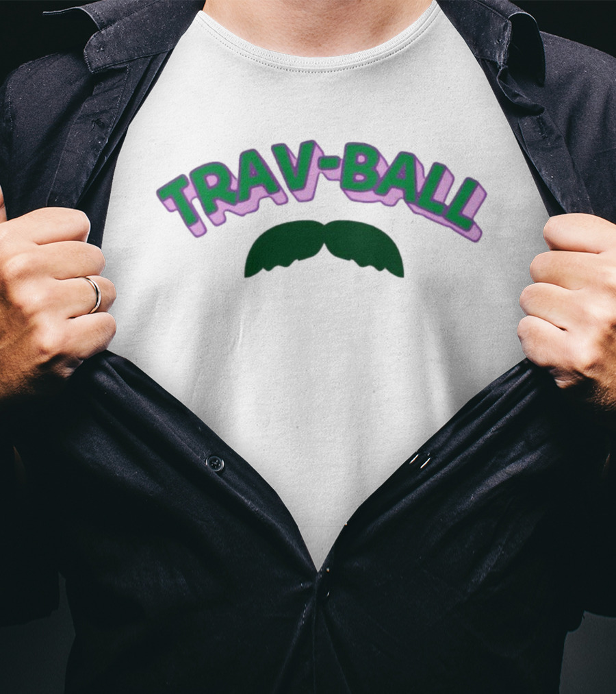 Trav-Ball Moustache T-Shirt