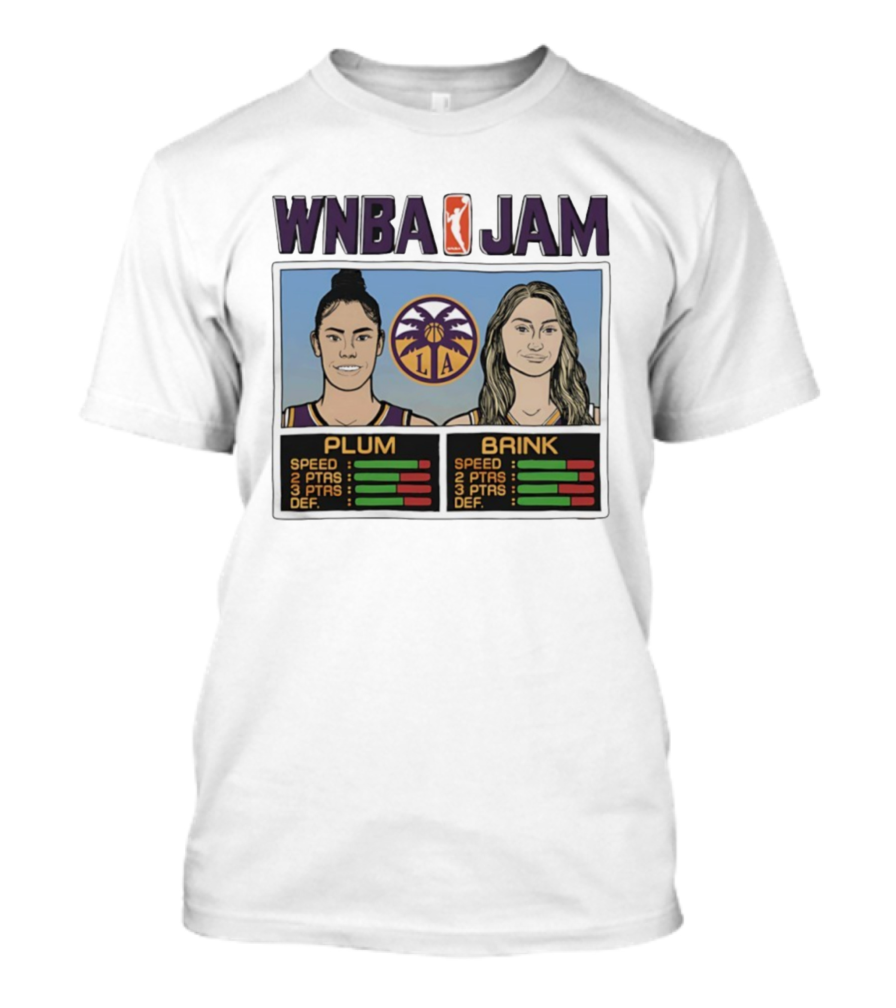 WNBA Jam Los Angeles Sparks Cameron Brink Kelsey Plum T-Shirt