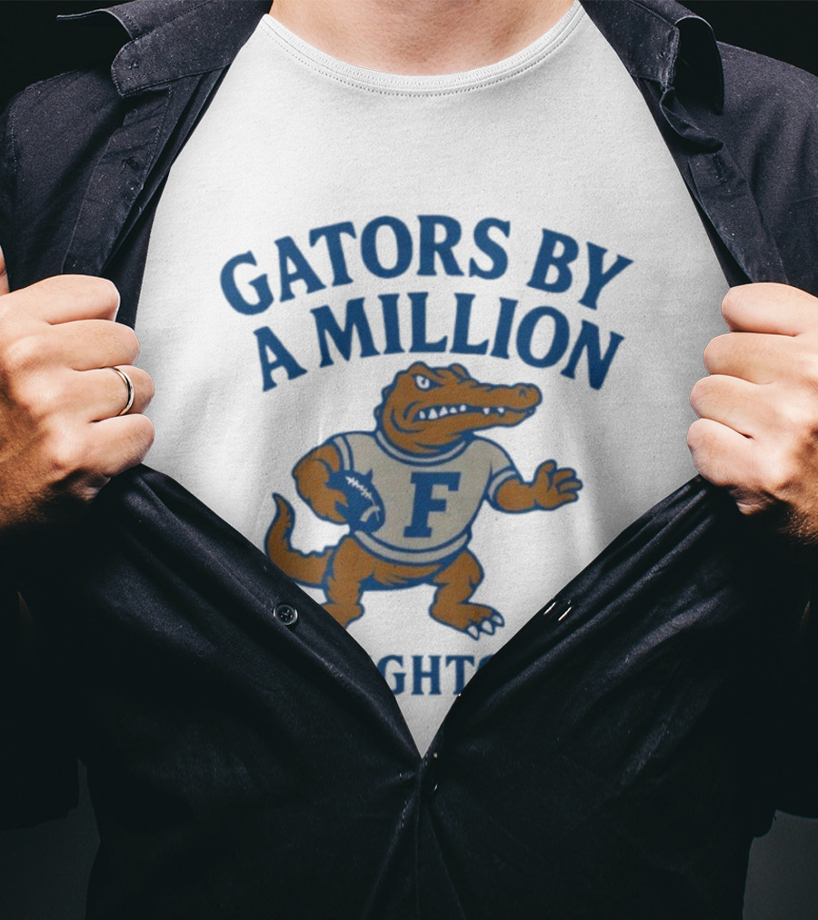 Gators By A Million Hightop Football Mascot F T-Shirt