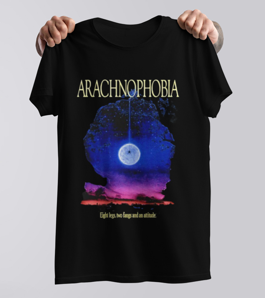 Arachnophobia Eight Legs Two Fangs And A Attitude Movie Inspired Design T-Shirt