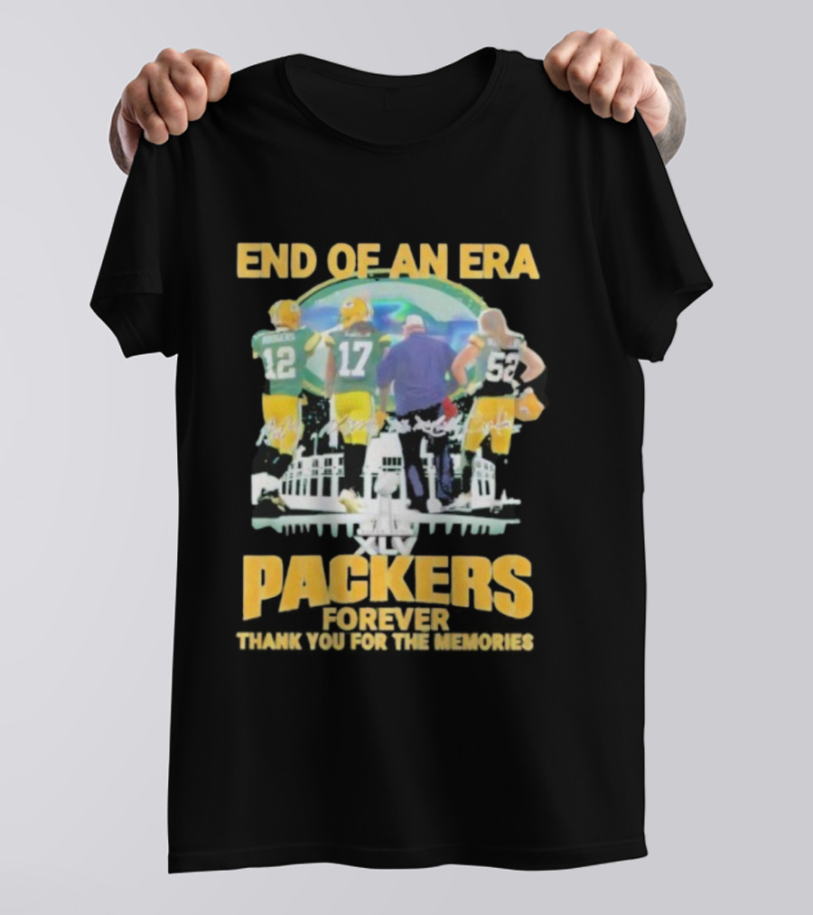 End Of An Era Green Bay Packers Forever Thank You For The Memories XLV T-Shirt