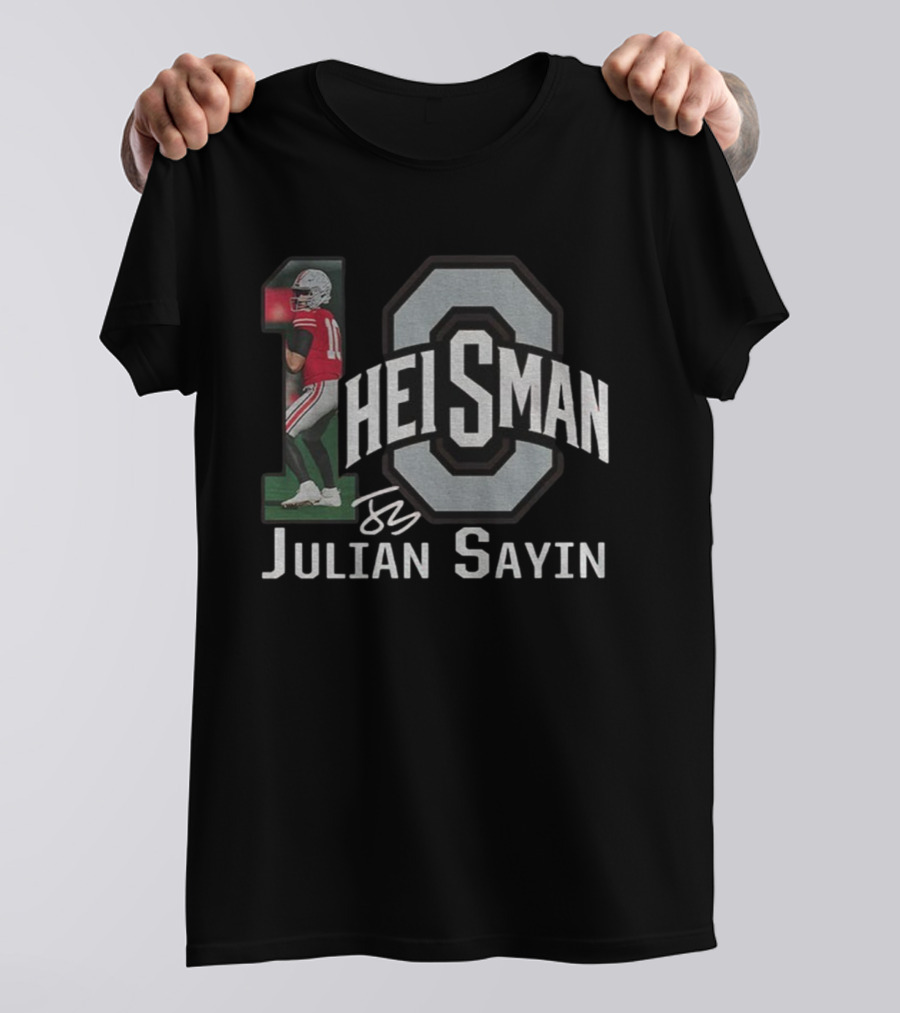 Ohio State Buckeyes Julian Sayin 2025 Heisman OSU Football Signature T-Shirt