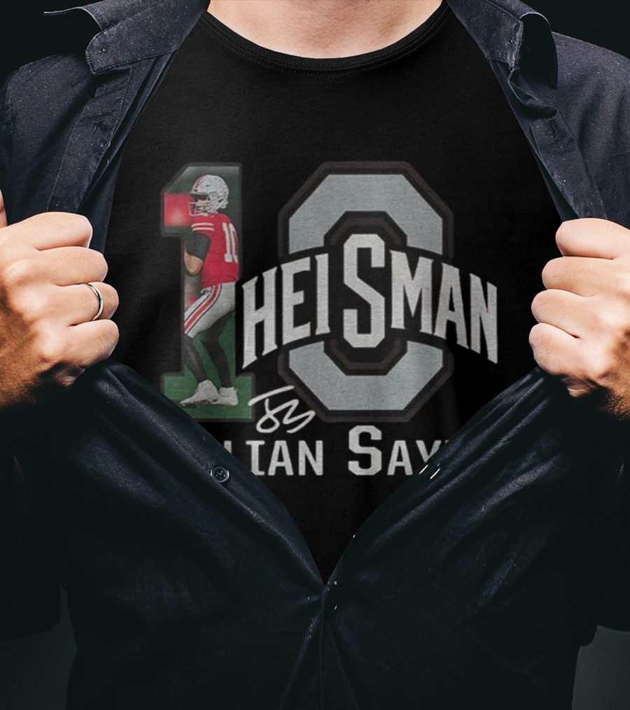 Ohio State Buckeyes Julian Sayin 2025 Heisman OSU Football Signature T-Shirt