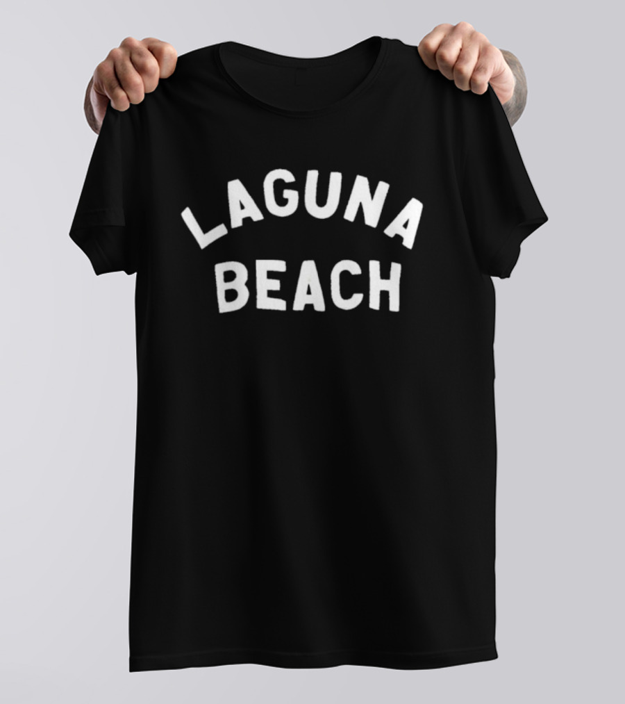 Laguna Beach Text Arch Style Vintage Aesthetic T-Shirt