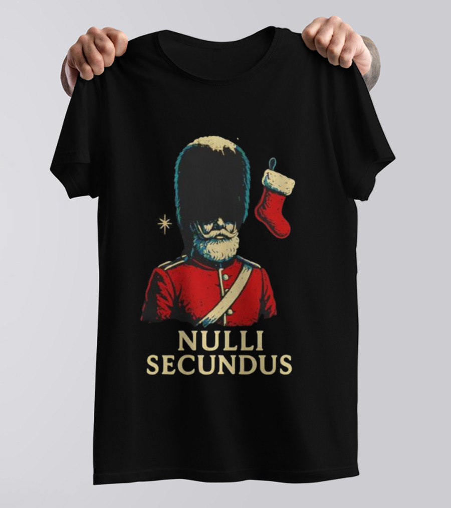 Coldstream Guards Nulli Secundus Christmas Stocking Vintage Style T-Shirt