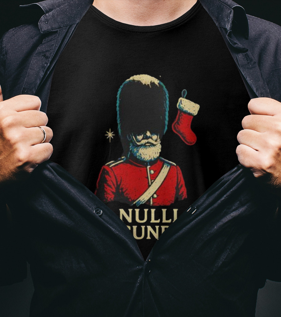 Coldstream Guards Nulli Secundus Christmas Stocking Vintage Style T-Shirt