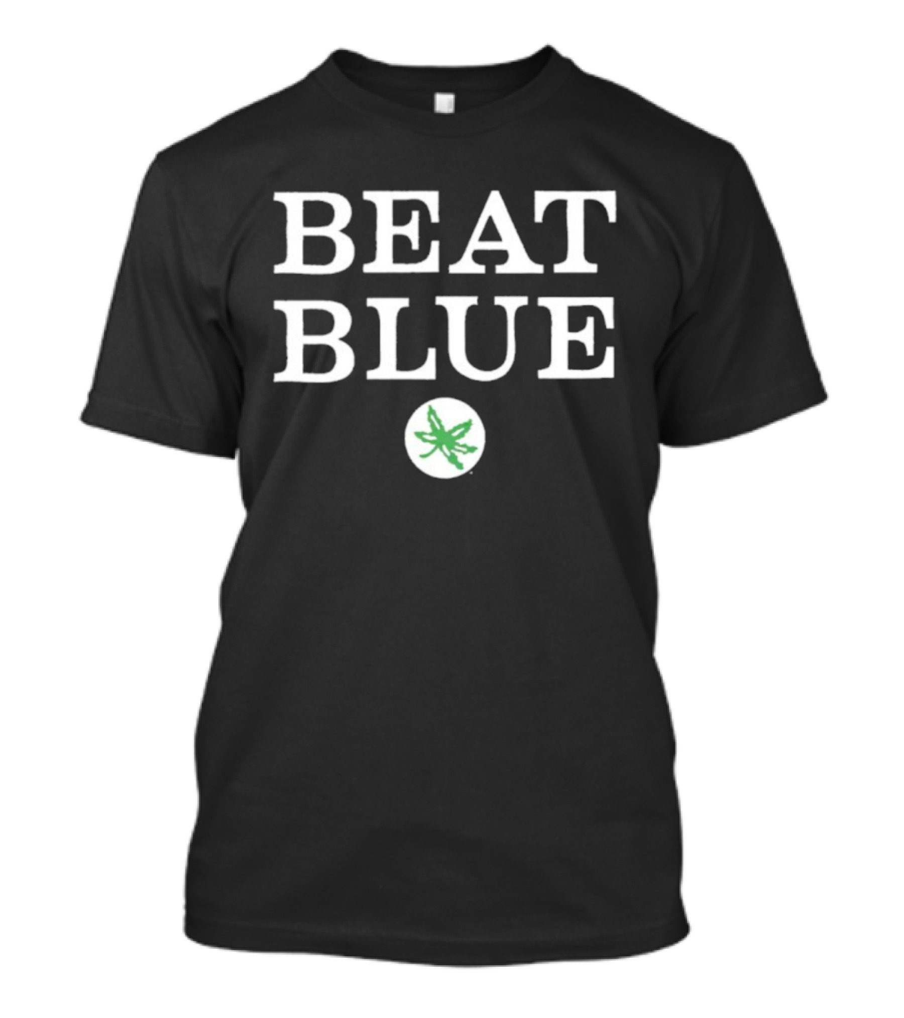 Ohio State Buckeye Leaf Beat Blue Rivalry Game Spirit T-Shirt