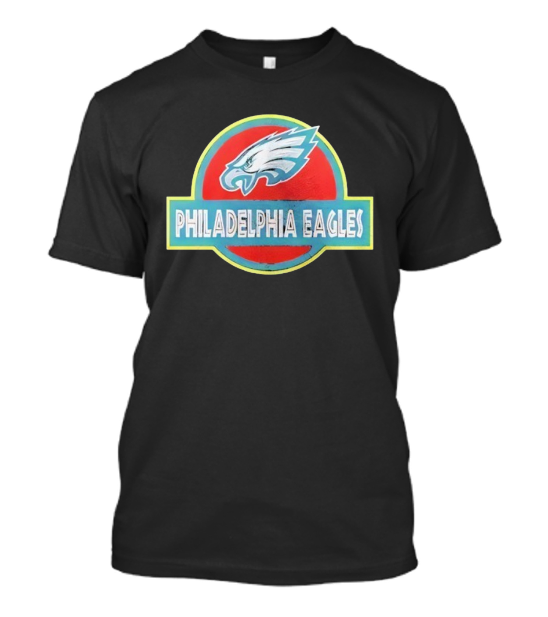 Philadelphia Eagles Jurassic Park Collaboration Logo Vintage Style T-Shirt