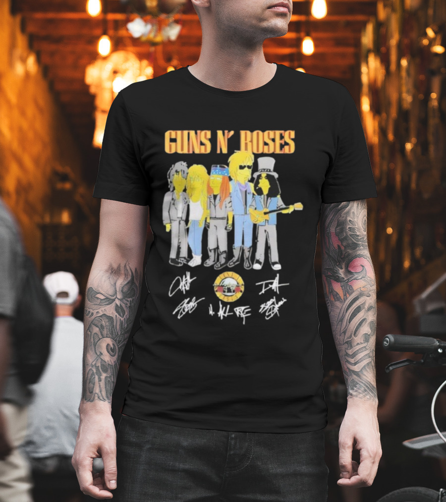 Simpsons Guns N’ Roses Band Parody T-Shirt