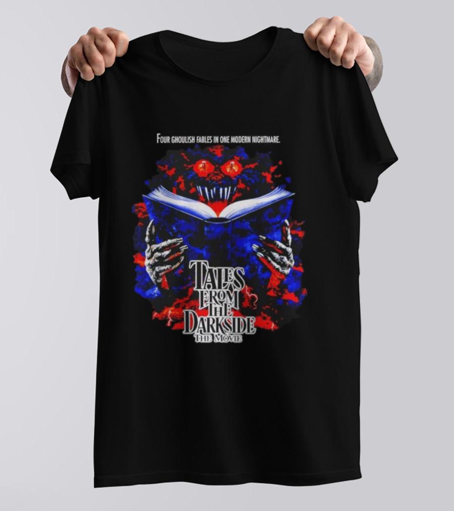 Tales From The Darkside The Movie Horror Creature With Book And Red Eyes T-Shirt