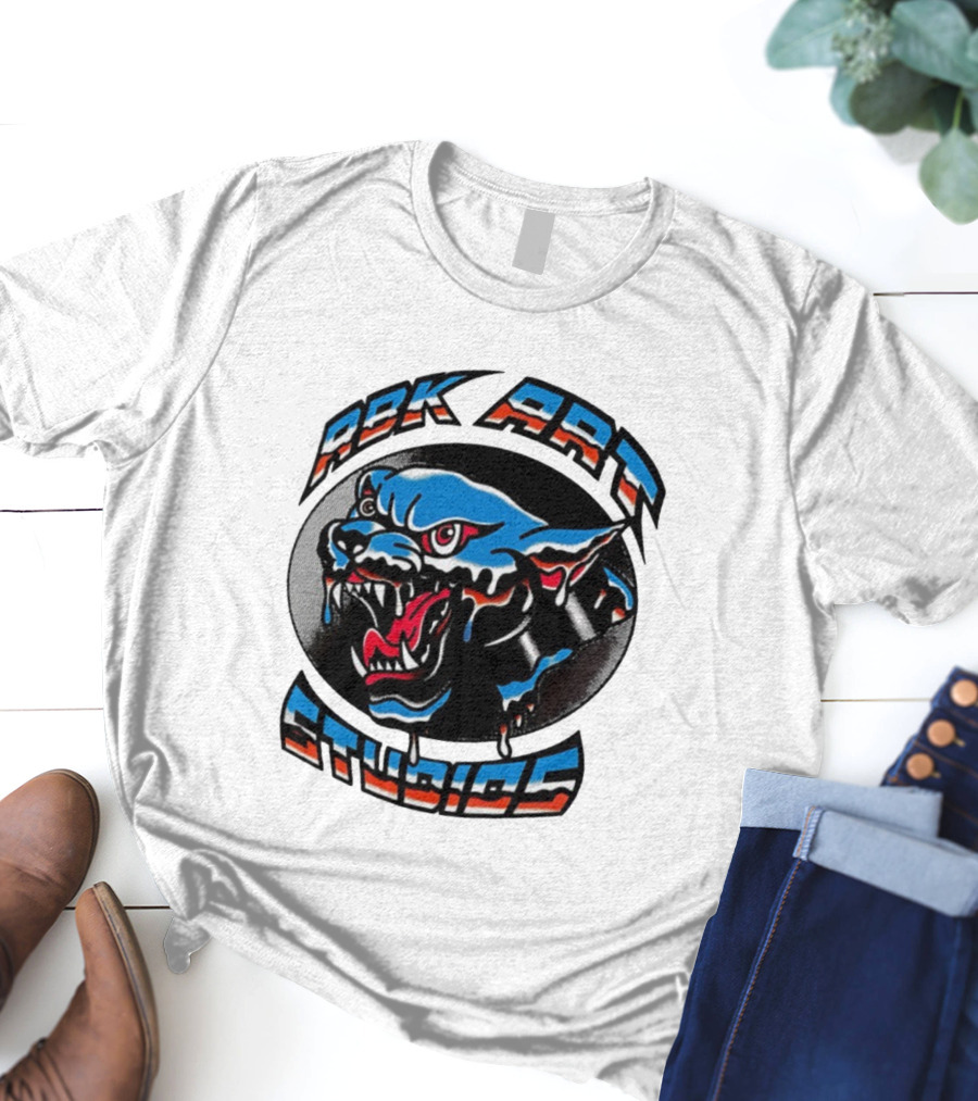 ABK Art Studios Chrome Panther Tattoo T-Shirt