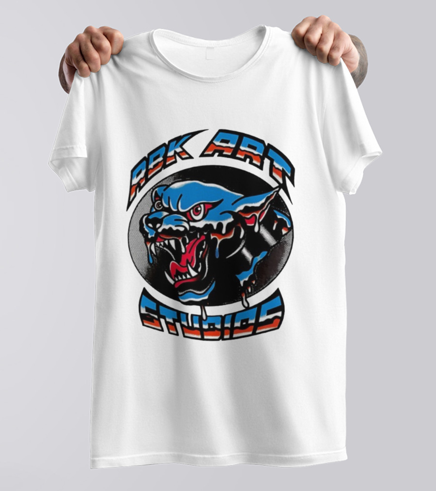 ABK Art Studios Chrome Panther Tattoo T-Shirt