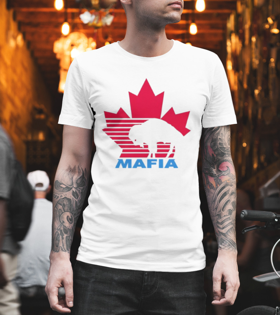 Canada Mafia Buffalo Bills Maple Leaf Buffalo Silhouette T-Shirt