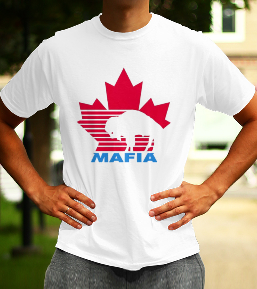 Canada Mafia Buffalo Bills Maple Leaf Buffalo Silhouette T-Shirt