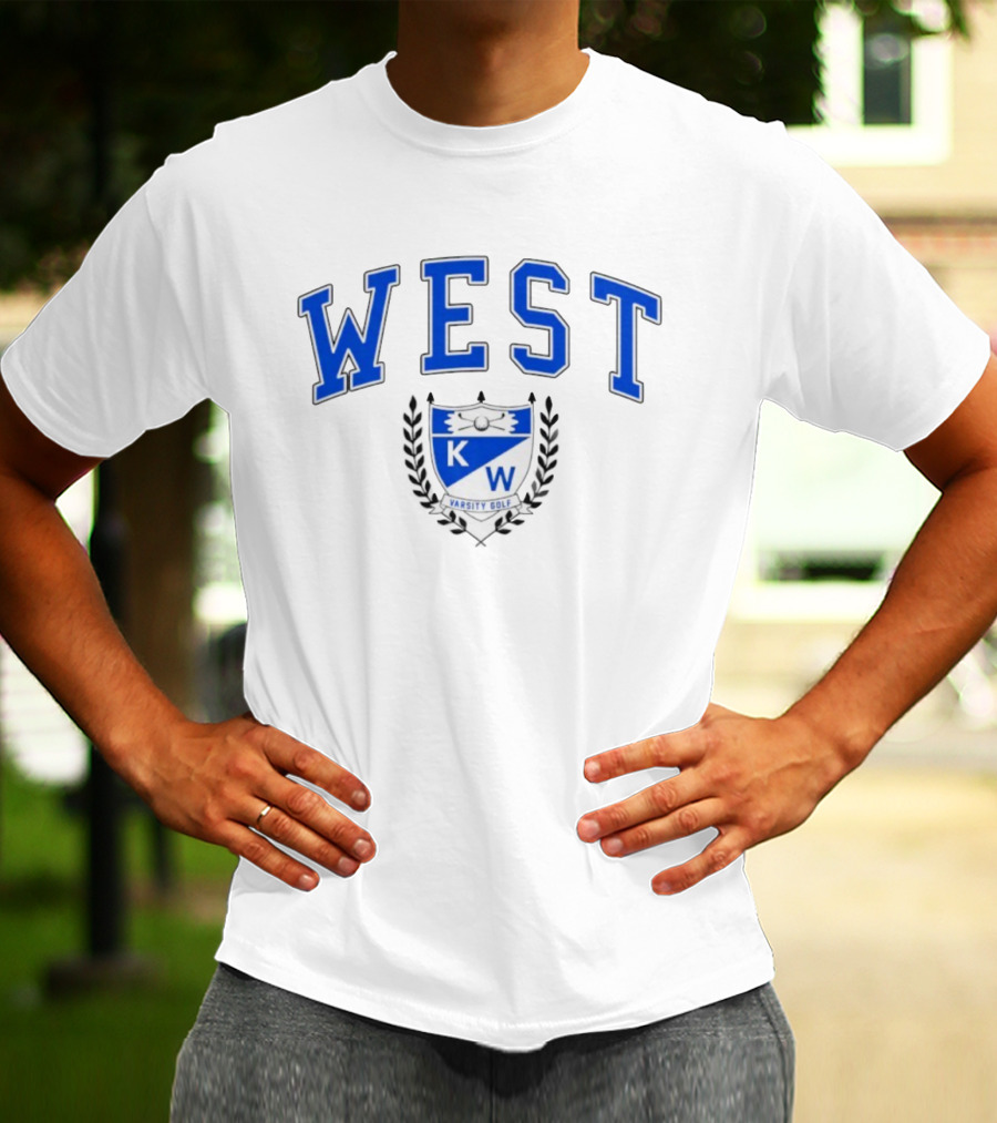 Kenmore West Varsity Golf KW Shield Crest T-Shirt