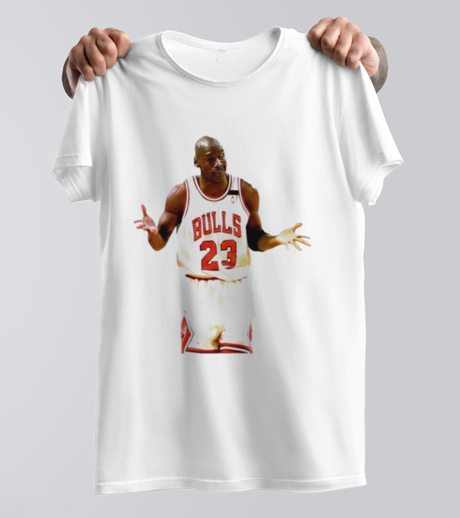 Michael Jordan Bulls Number 23 Iconic Shrug Moment T-Shirt