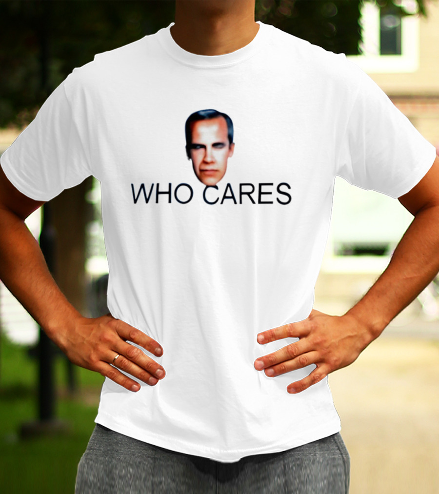 Jordan Peterson Who Cares Face Parody T-Shirt