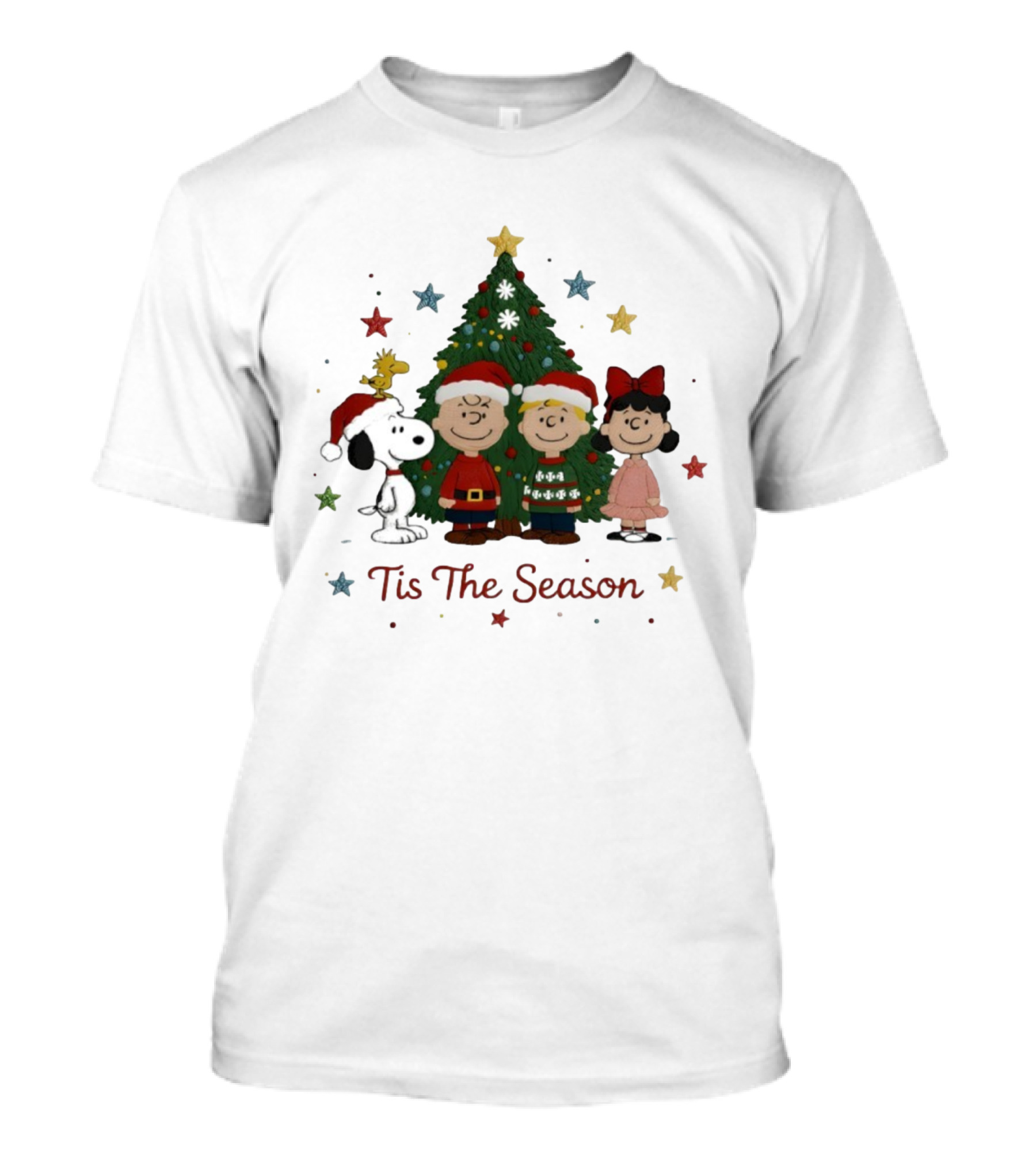 Tis The Season Snoopy And Friends Christmas Tree Ornaments T-Shirt