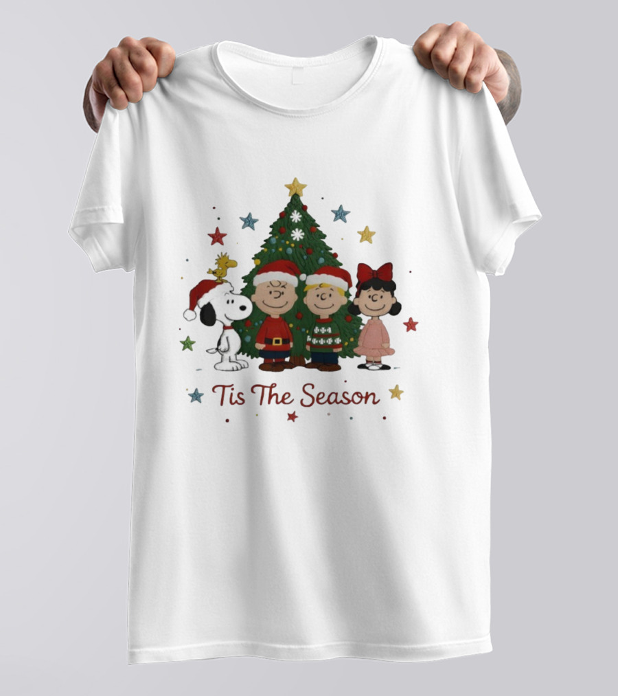 Tis The Season Snoopy And Friends Christmas Tree Ornaments T-Shirt