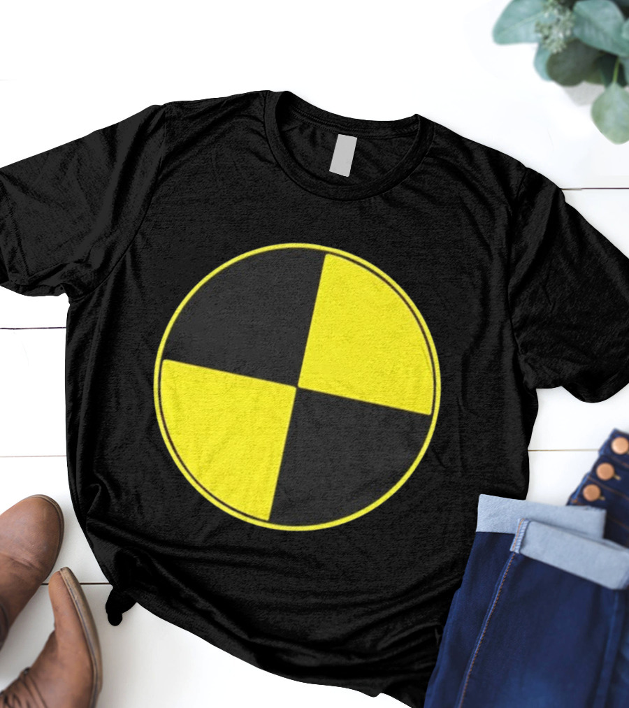 Crash Test Dummy Yellow Black Symbol T-Shirt