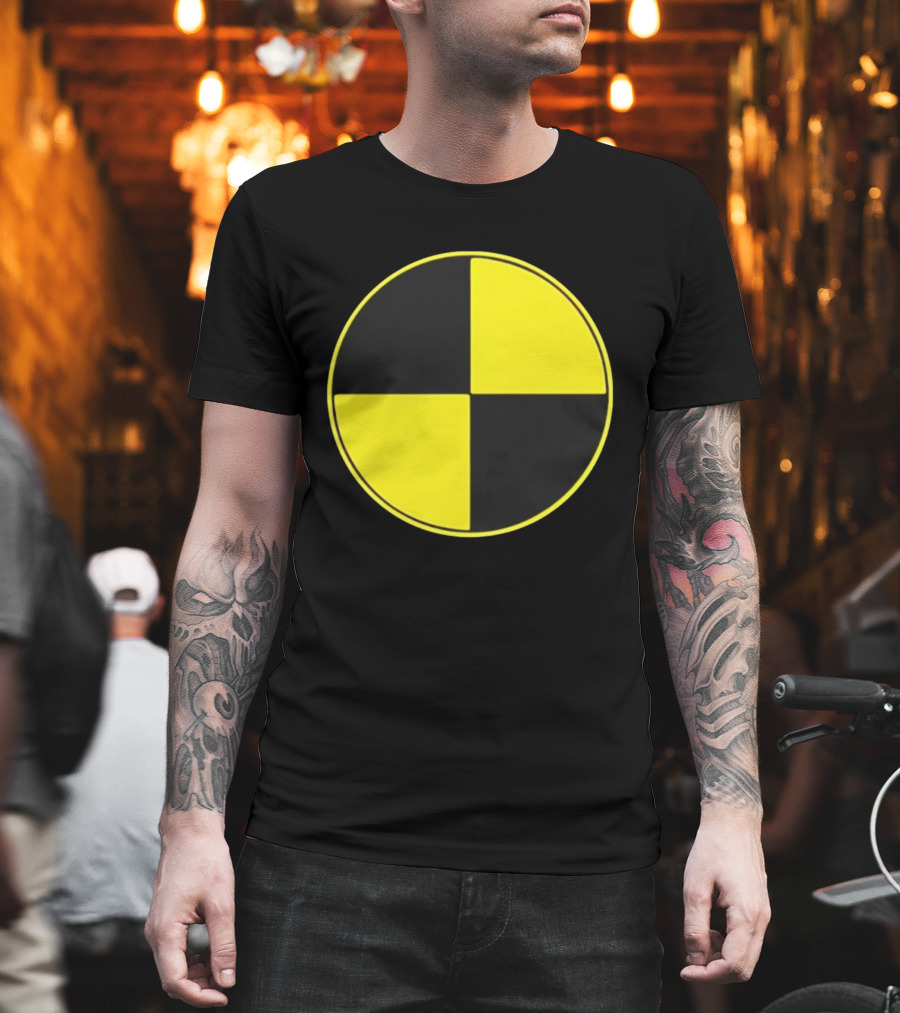 Crash Test Dummy Yellow Black Symbol T-Shirt