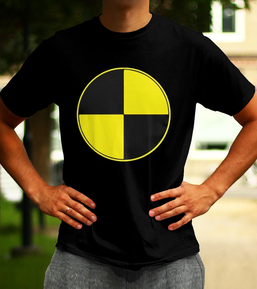 Crash Test Dummy Yellow Black Symbol T-Shirt