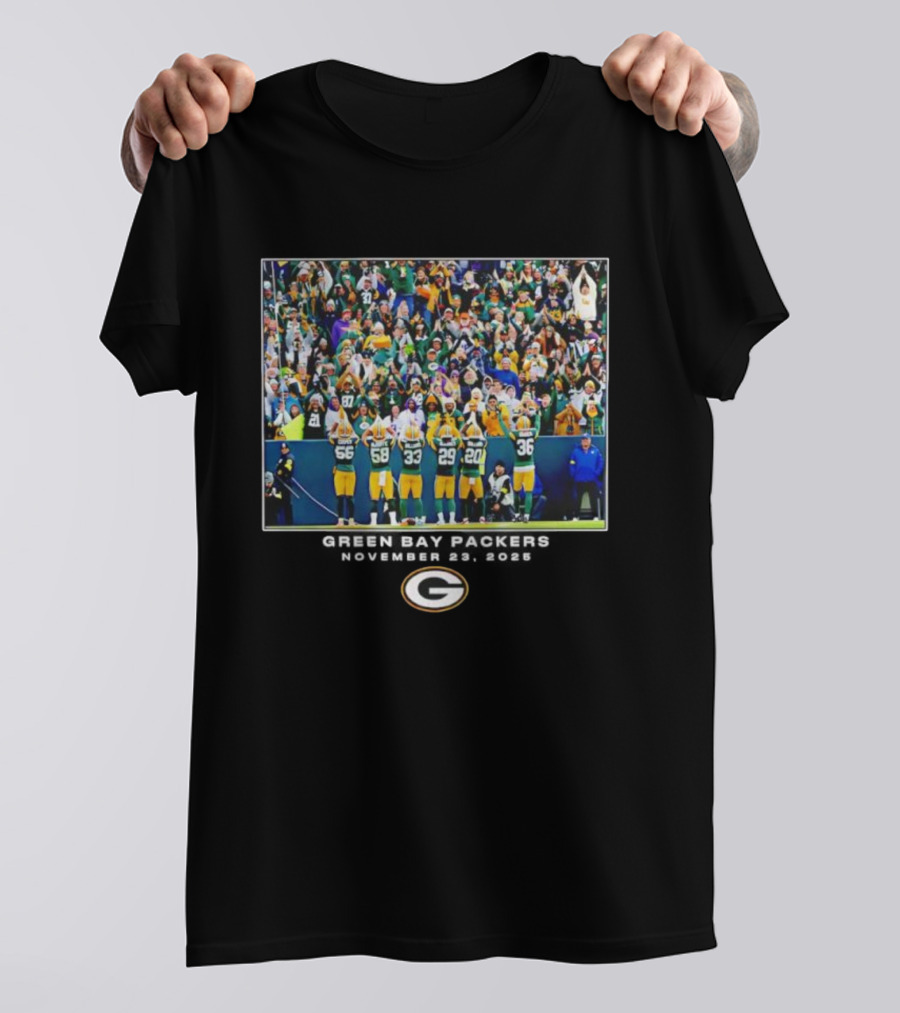 Green Bay Packers NFL Crowd Celebration November 23rd 2025 T-Shirt