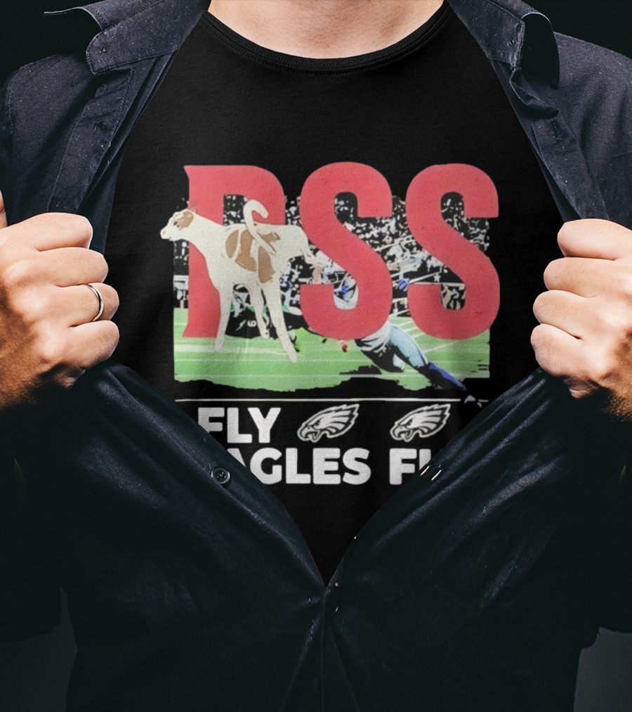 Fly Eagles Fly Philadelphia PSS Dog Peeing Football T-Shirt