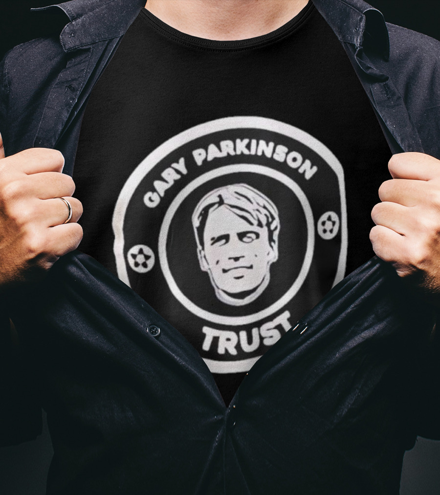 Gary Parkinson Trust Emblem Featuring Portrait And Stars T-Shirt