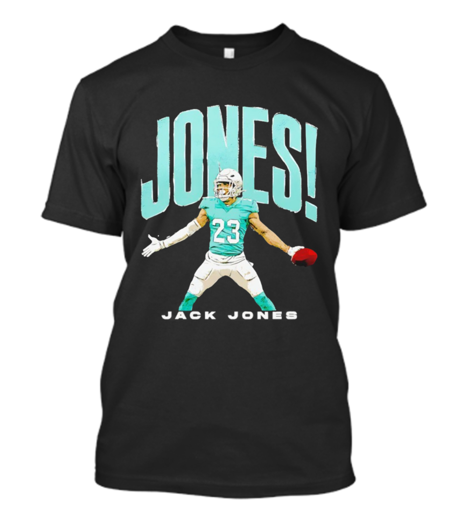 JONES 23 Holding Football Miami T-Shirt