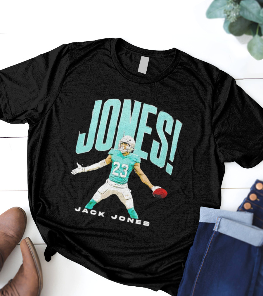 JONES 23 Holding Football Miami T-Shirt