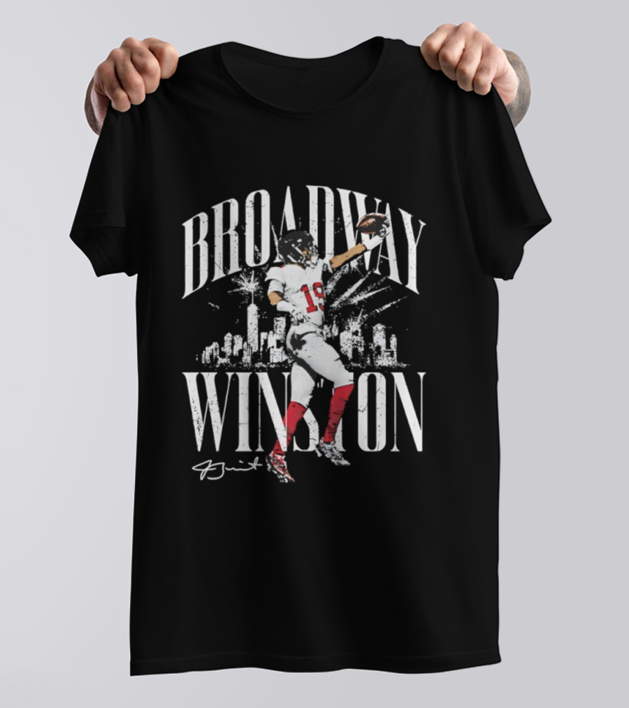 Broadway Winston New York Giants Jameis Winston Signature T-Shirt