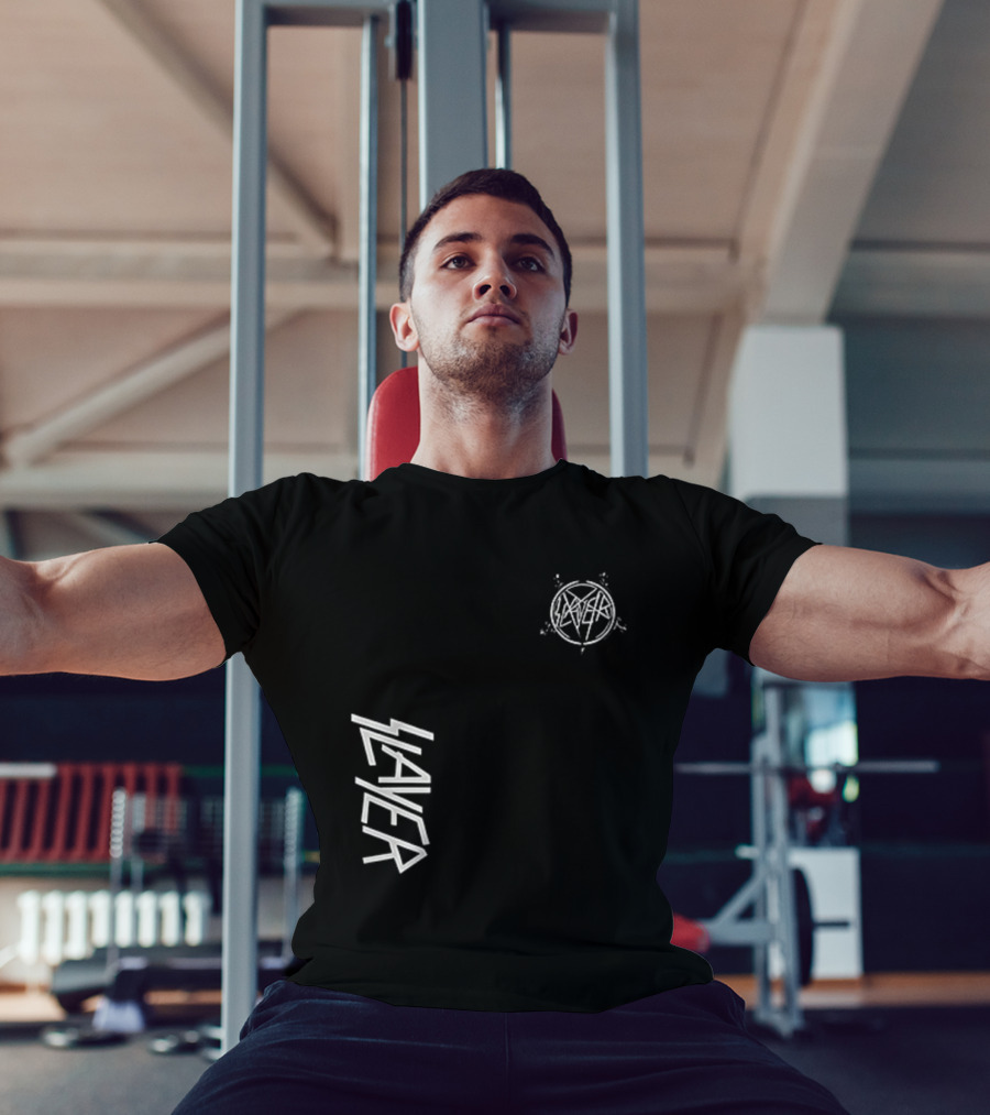 Slayer Angel Of Death Skull Pentagram T-Shirt