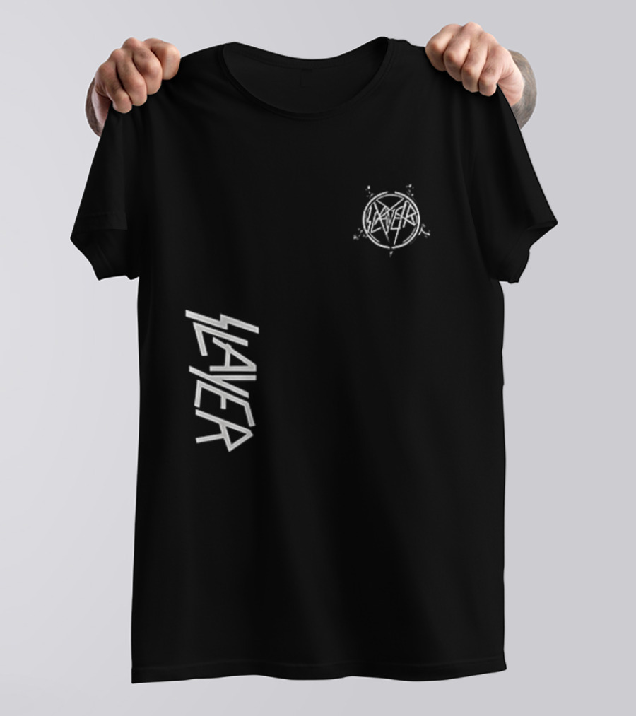 Slayer Angel Of Death Skull Pentagram T-Shirt