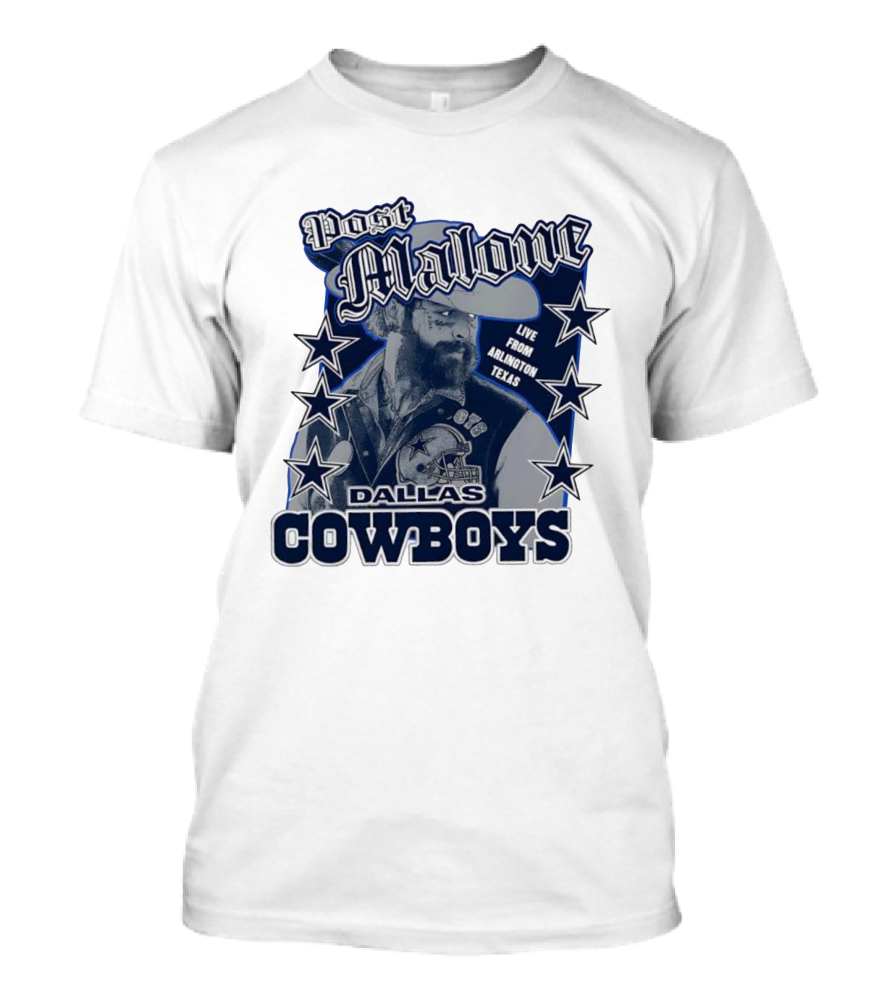 Dallas Cowboys Post Malone Live From Arlington Texas T-Shirt