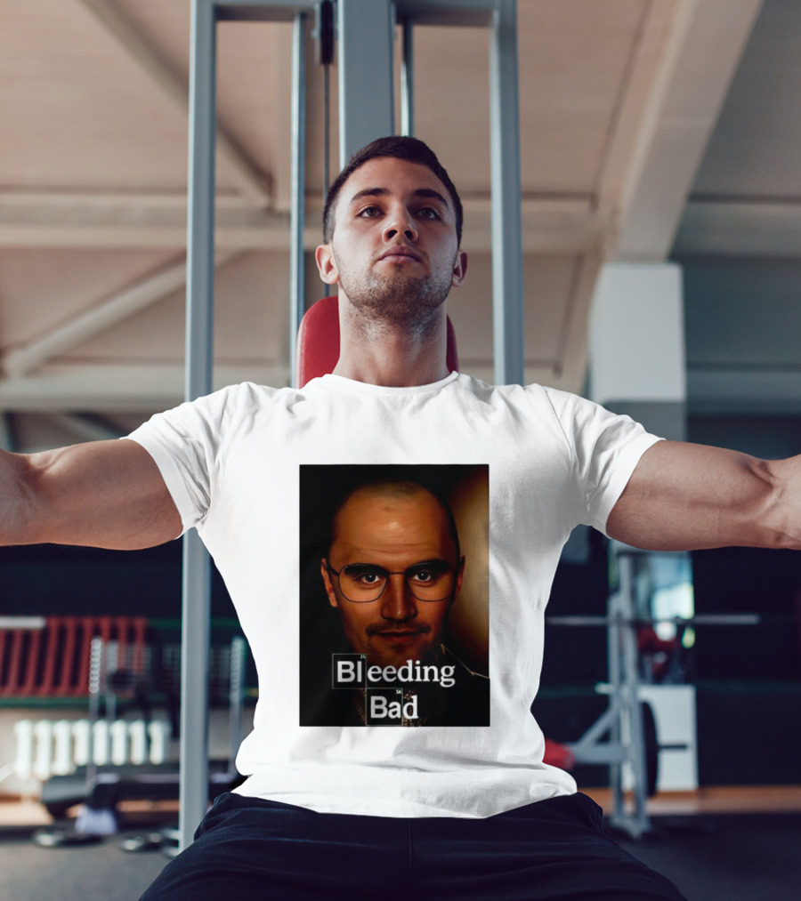 Bleeding Bad Bald Man With Glasses T-Shirt