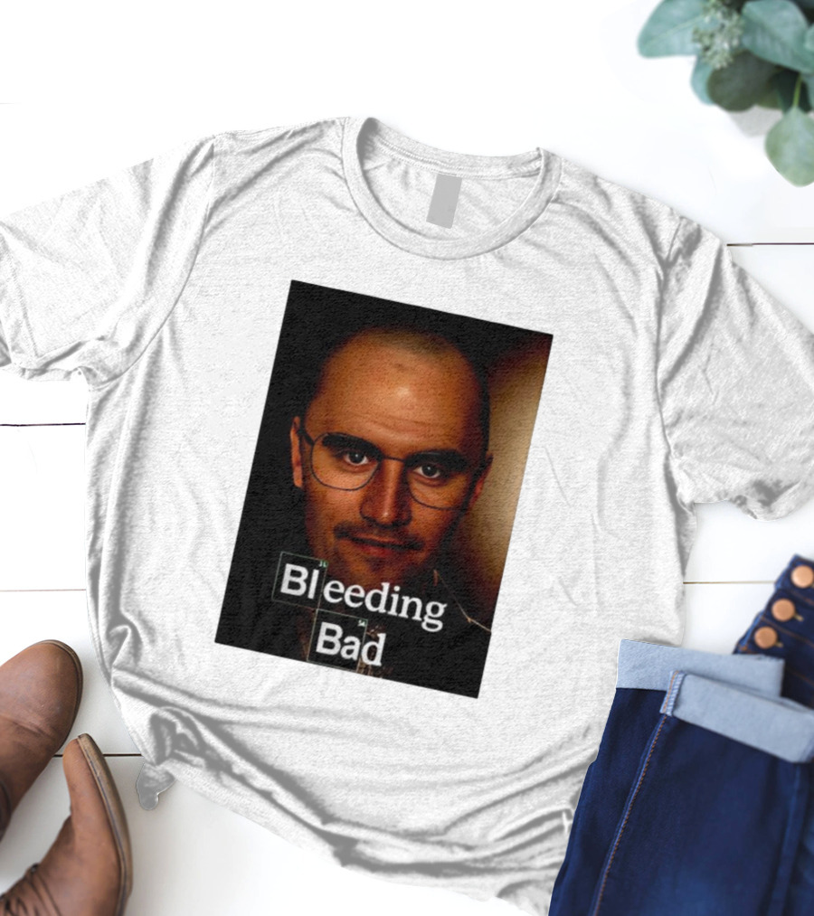 Bleeding Bad Bald Man With Glasses T-Shirt